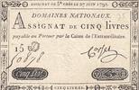 France 5 livres 1792 5 Pounds - 27-06-1792 - Sign. Corsel - Serial 15D XF