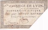 France 1793 20 Livres Siège de Lyon - 31-08-1793 - n° 28906 VF