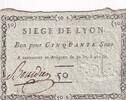 France 1793 50 Sous Siège de Lyon - 19-09-1793 VF+
