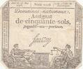 France 1793 50 Sols Liberty and Justice (23-05-1793) - French Revolution - Serial 1116 VF