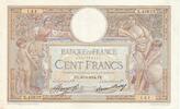 France 100 francs 100 Francs Luc Olivier Merson - 16-08-1934- Serial X.45632 -