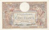France 100 francs 100 Francs Luc Olivier Merson - 22-03-1934- Serial M.44230 -