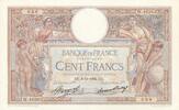 France 100 francs 100 Francs Luc Olivier Merson - 08-11-1934- Serial W.46363 -