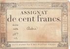 France  100 francs - 18 Nivose An III - 1794 - Sign. Dubra - Serial 2438 VF