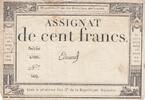 France 100 francs 100 francs - 18 Nivose An III - 1794 - Sign. Edouard - Serial 4109 -