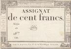 France 100 francs 100 francs - 18 Nivose An III - 1794 - Sign. Gibier - Serial 40 -