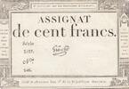 France  100 francs - 18 Nivose An III - 1794 - Sign. Gros - Serial 3237 VF