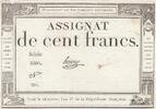 France  100 francs - 18 Nivose An III - 1794 - Sign. Henry - Serial 3605 VF