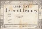 France 100 francs 100 francs - 18 Nivose An III - 1794 - Sign. Varnier - Serial 4466 -