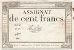 France 100 francs 100 Francs - 18 Nivose An III - (07.01.1795) - Sign. Le Noble - Serial 3117 -