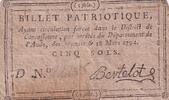 France  5 Sols - Aude - Carcassonne - 1792 VF