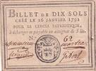 France 1792 10 Sols - Bouches du Rhône - Arles - Cercle Patriotique - 26-01-1792 XF