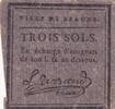 France  3 Sols - Côte dOr - Ville de Beaune - 09 Avril 1792 VF