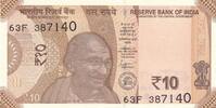 India 10 rupees 10 Rupees - Gandhi - 2024 - Serial 63F -