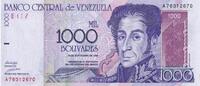 Venezuela 1000 bolivares 1000 Bolivares Simon Bolivar - Orchids, Pantheon - 1998 - Letter A -