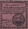France  10 Sous - Eure - Caisse déchange de Louviers - 1792 VF