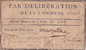 France  3 Livres - Gard - Commune de Uzès - 1791 FF