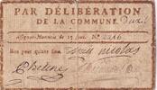 France 15 sous 15 Sous - Gard - Commune de Uzès - 1791 -