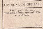 France 10 sous 10 Sous - Gard - Commune de Sumène- 1792 -
