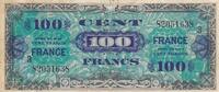 France  100 Francs - Allied Military Currency - 1944 - Serial 3 - P.123 VF