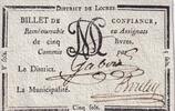 France  5 Sols - Indre et Loire - District de Loches - 1792 AU
