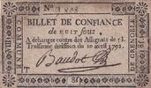 France 8 sous 8 Sous - Isère - Commune de Grenoble - 1792 -