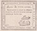 France 3 livres Bon de trois livres - Seine Maritime - Association Patriotique - 1792 UNC