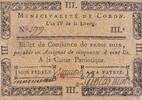 France  3 Sols - Maine et Loire - Municipalité de Coron - 1792 VF
