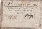 France  3 Sous - Lot et Garonne - Caisse Patriotique de Combebonet - 1792 VF