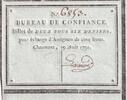 France 1791 2 Sous 6 Deniers - Haute-Marne - Bureau de Confiance de Chaumont - 19-08-1791 - 6853 AU