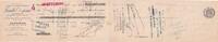 France  12 francs - Bank cheque receipt - Petroleum oil and petrol refineries - 1909 VF