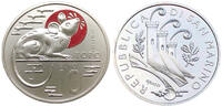 San Marino  The Rat - 10 Euros Colour 2022 - Chinese Astrology UNC ( non circulé)