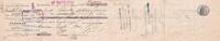 France 14 francs 12 francs - Bank cheque receipt - Petroleum oil and petrol refineries - 1908 VF