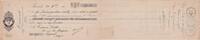 France 39 francs 39.30 francs - Bank cheque receipt - École pratique de commerce - 1912 VF
