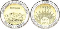 Argentina 1 peso 1 Peso - Cerro Aconcagua de Mendoza - 2010 - Bimetal -