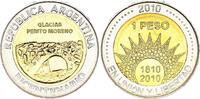 Argentina 1 peso 1 Peso - Glacier Perito Moreno - 2010 - Bimetal -