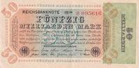 Germany 50 milliarden mark 50 Milliarden Mark - Reichsbanknote 1923 - Serial UB 20 - * 095616 -