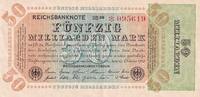 Germany 50 milliarden mark 50 Milliarden Mark - Reichsbanknote 1923 - Serial UB 20 - * 095619 -