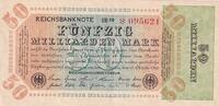Germany 50 milliarden mark 50 Milliarden Mark - Reichsbanknote 1923 - Serial UB 20 - * 095621 -