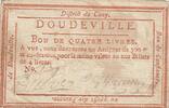 France 4 livres 4 livres - Seine-Maritime - Doudeville - For the benefit of the poor -