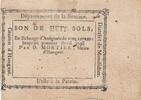 France 1793 8 sols - Somme - Mayor of Hangest - 04-1793 VF+