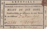 France  10 sous - Somme - Abbeville County Council - 1791 FF+