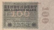 Germany 100 millionen mark 5 millionen mark - Reichsbanknote - Serial 13Z - 1923 -
