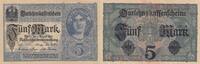 Germany 5 mark 5 Mark - Woman, crown - 1917 - Serial O - P.56b -