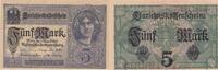 Germany 5 mark 5 Mark - Woman, crown - 1917 - Serial Z - P.56b -