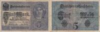 Germany 5 mark 5 Mark - Woman, crown - 1917 - Serial X - P.56b -