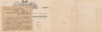 France  35.20 francs - Bank cheque receipt - La prévoyance - 1914 VF