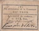 France  10 sous - Vaucluse - Le Thor - 1792 VF