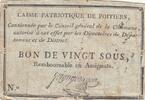 France  20 sous - Vienne - Poitiers - 1791 FF+