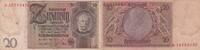 Germany  20 Reichsmark - Werner Von Siemens - 1929 - Serial A VF